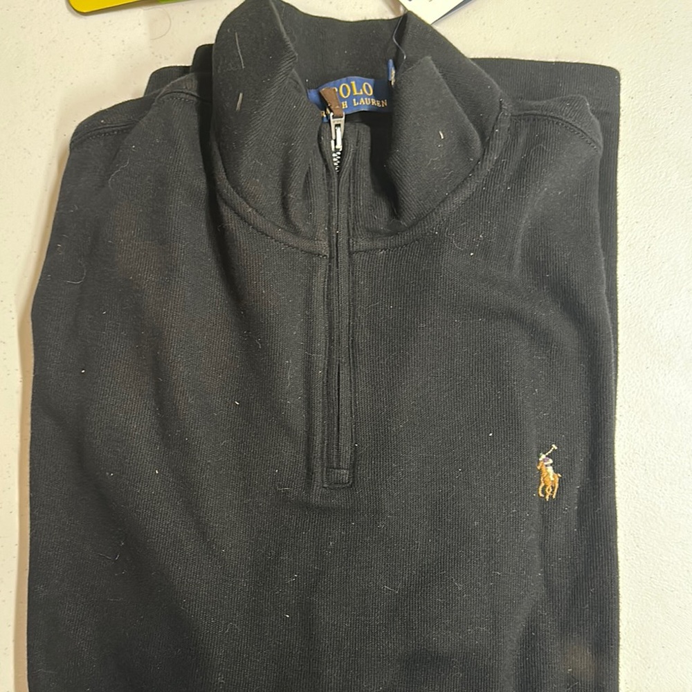 Polo by Ralph Lauren Black Zip Up Sweater